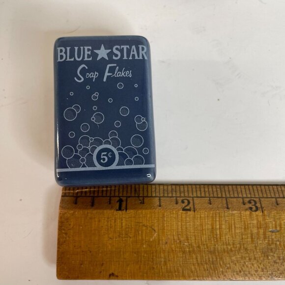 7 Blue Star Soap Flakes Ceramic Drawer Knobs Retro Chic Bubbly Unique - Picture 8 of 9